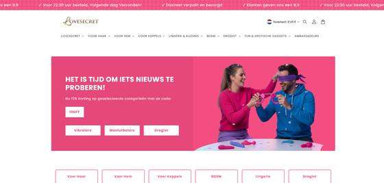 Gebouwd door Braak Commerce: Lovesecret.nl